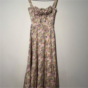 House Of CB 'Carmen' Peony Print Bustier Sundress
